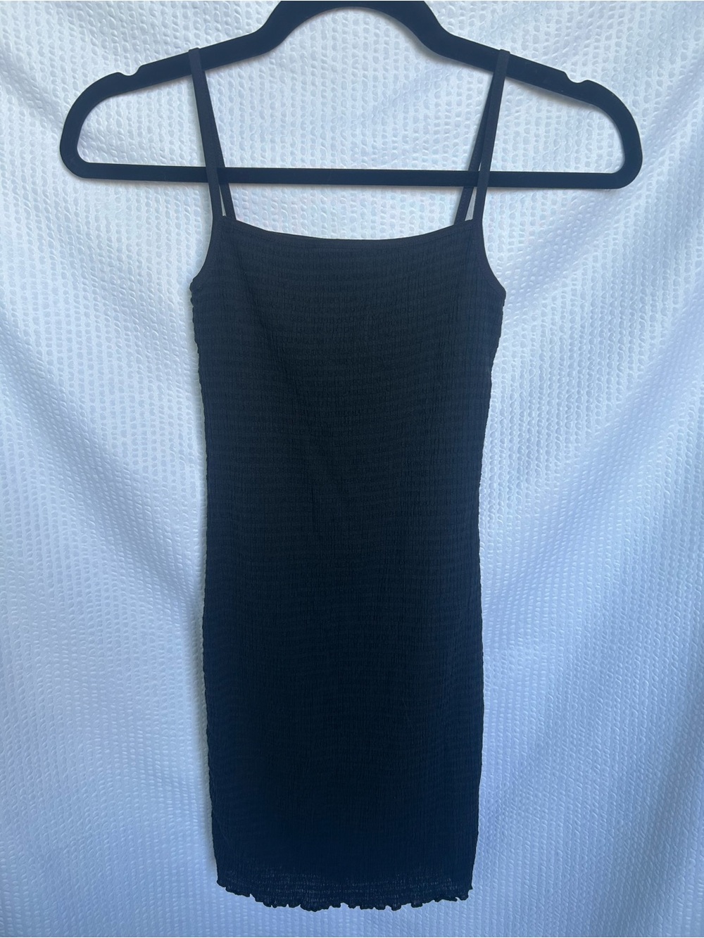 Wilfred Aritzia Black Bodycon Spaghetti Strap Mini Dress Size 2XS